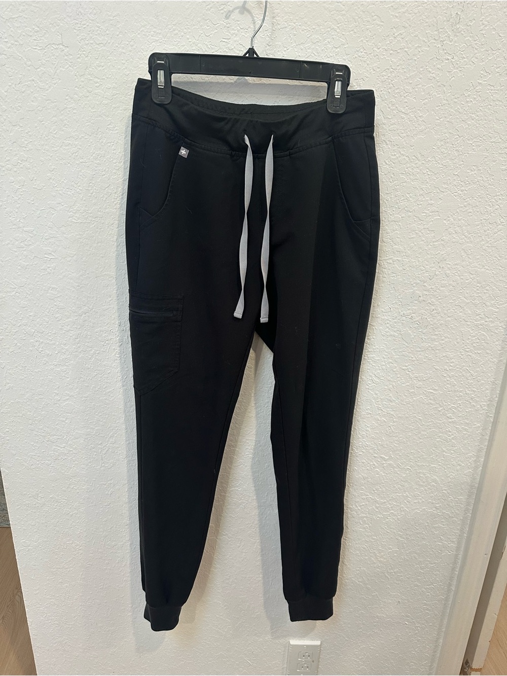 Figs Men's Black Jogger Pants with Contrast Drawstring